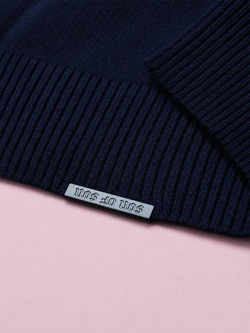 Patriarch Knit Sweater — Blue Navy