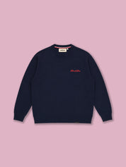 Patriarch Knit Sweater — Blue Navy