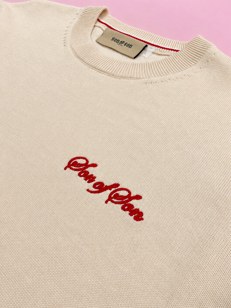 Patriarch Knit Sweater — Cream