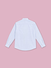 Ledger Striped Shirt Classic Fit  — White/Blue