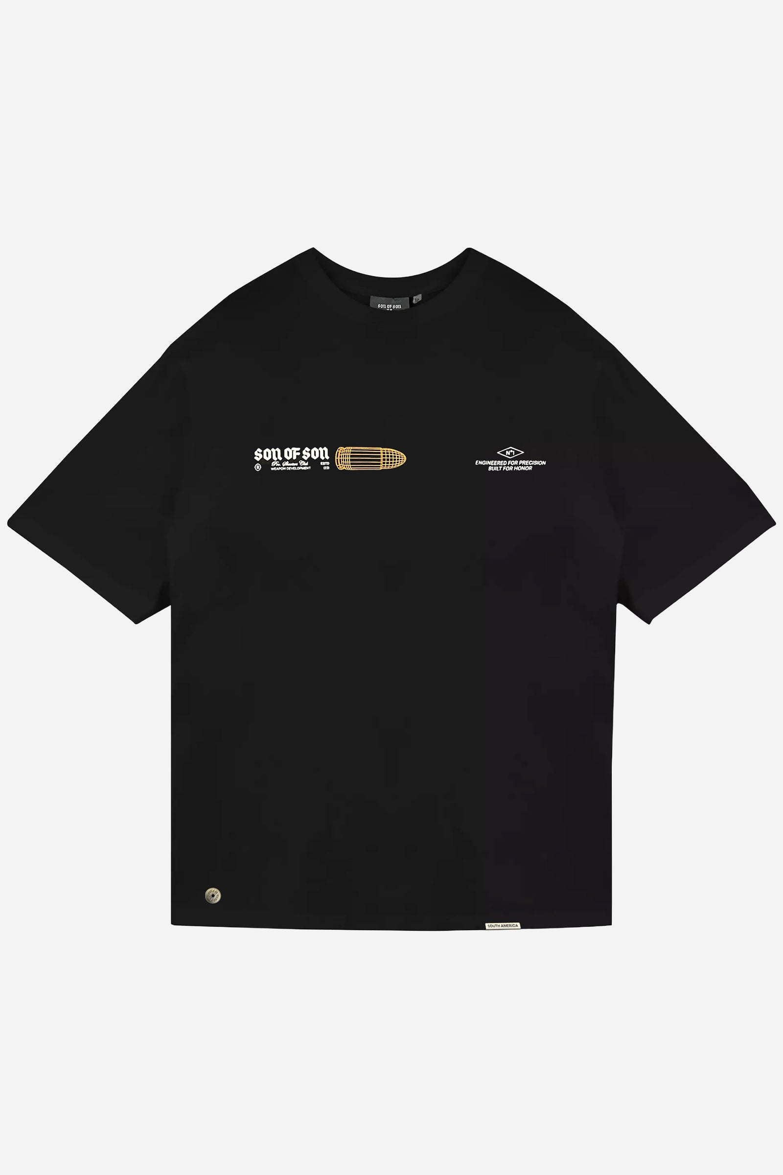 Precision Division Oversized T-Shirt — Black — vista 3