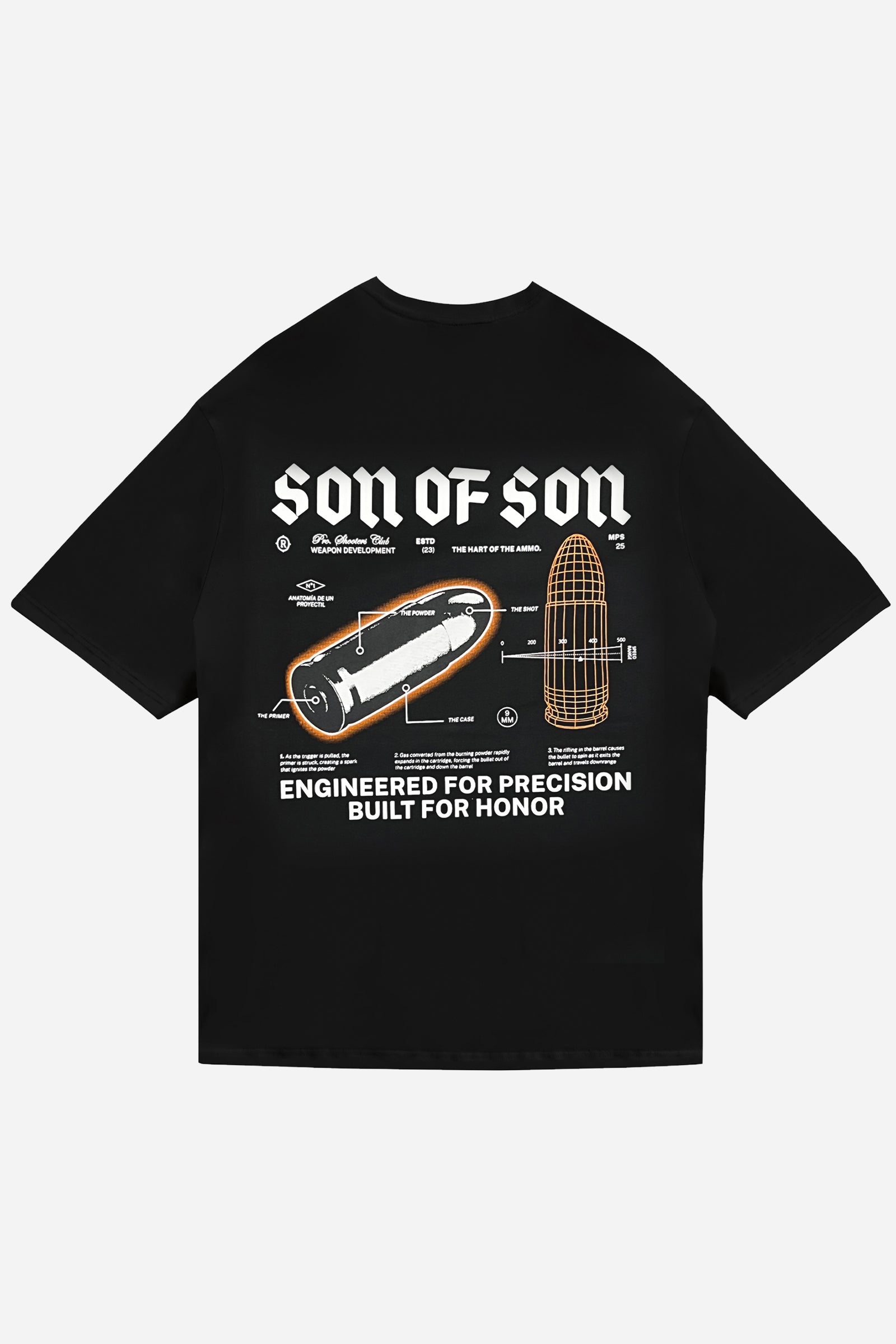 Precision Division Oversized T-Shirt — Black