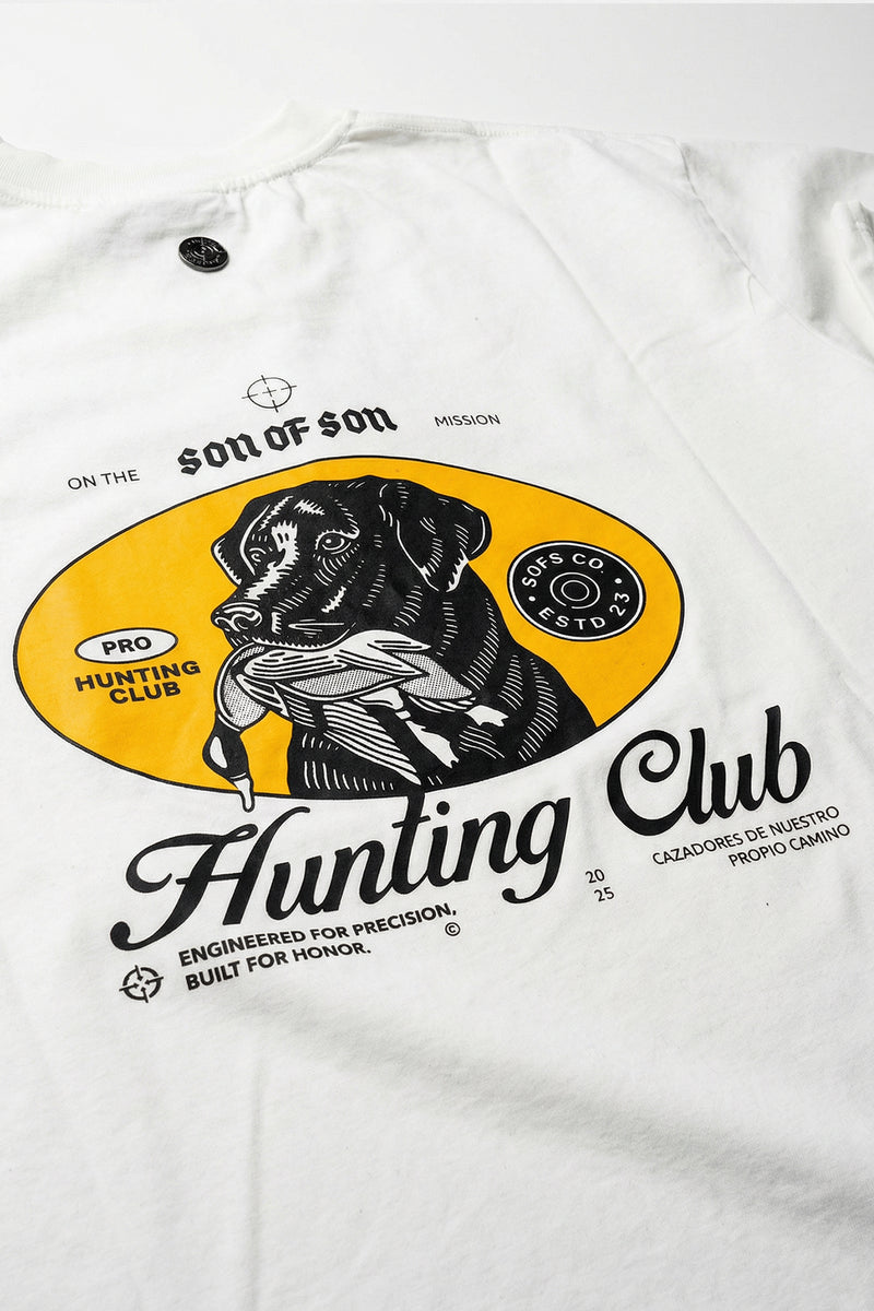 Hunting Club Oversized T-Shirt  — White — vista 6