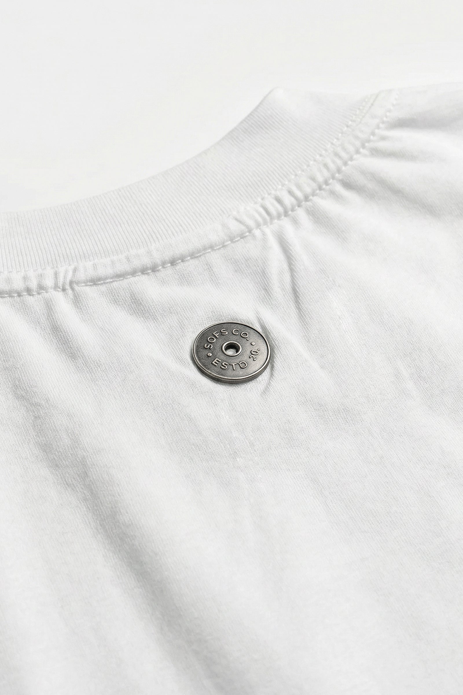 SOFS Heritage Logo Oversized Tee — White — vista 6