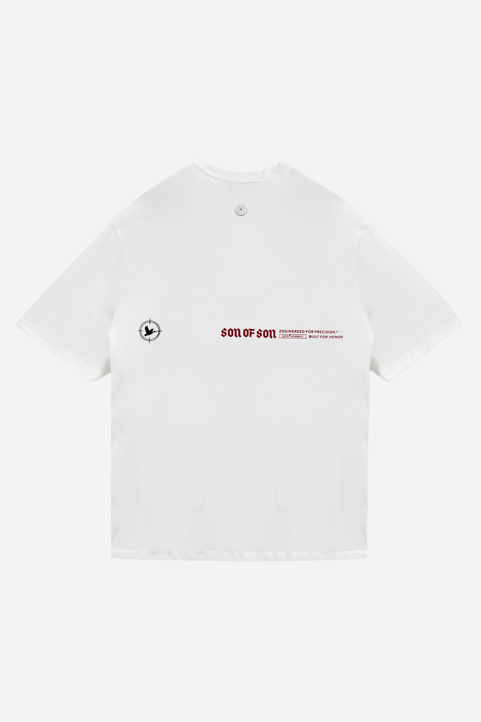 SOFS Heritage Logo Oversized Tee — White — vista 3