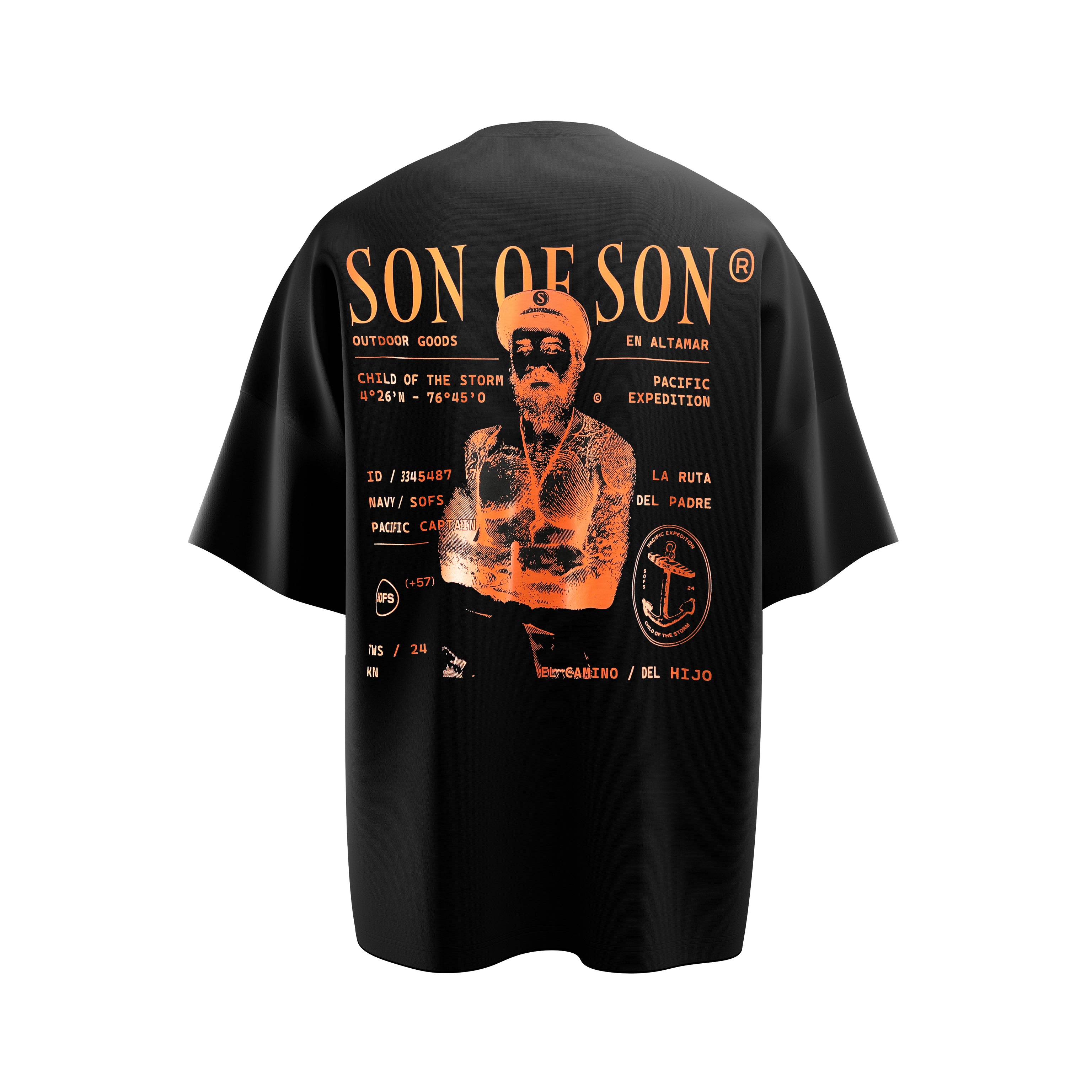 Deep Waters Oversized T-Shirt — Black