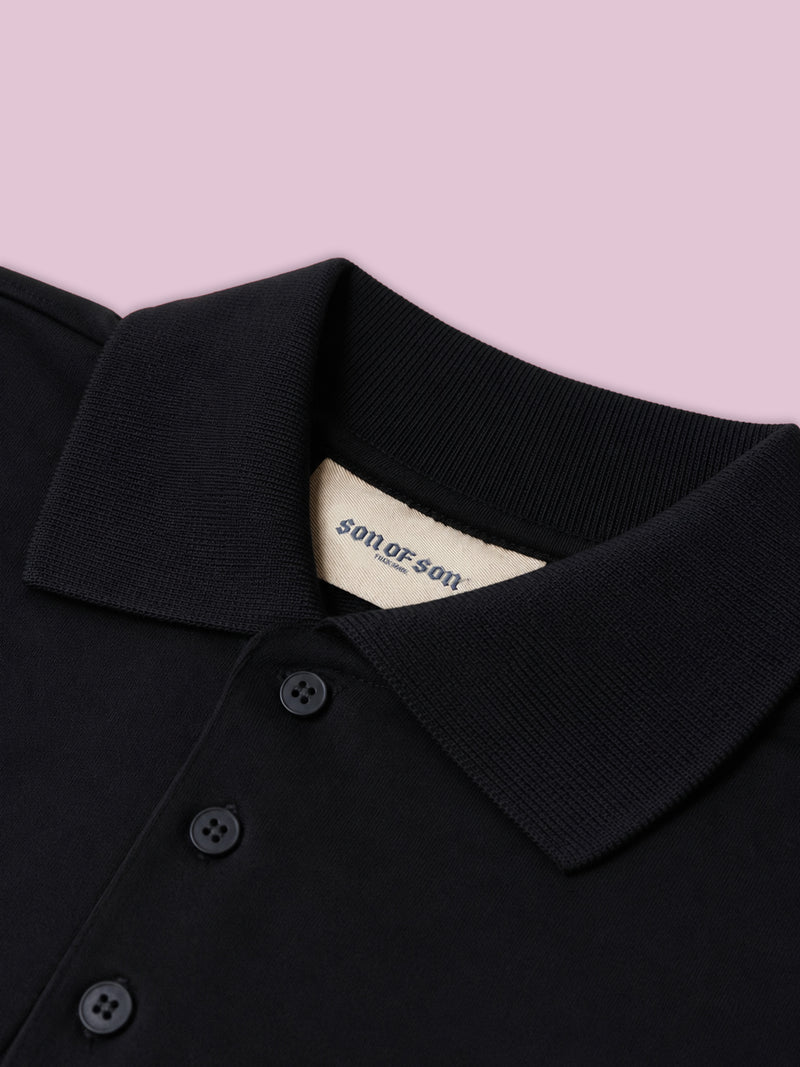Trust Polo Sweater — Black