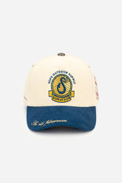 Pacific Expedition Cap — Cream / Navy Blue
