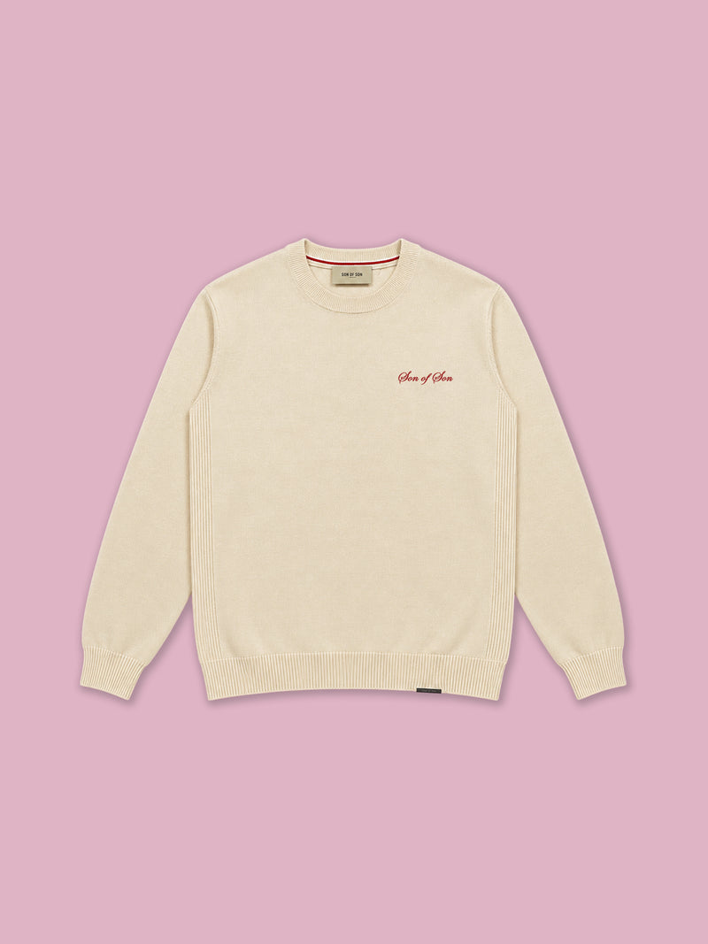 Patriarch Knit Sweater — Cream