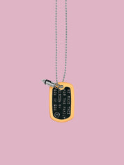 SOFS Black Flag Chain Tag — Silver Finish