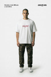 SOFS Heritage Logo Oversized Tee — White — vista 2