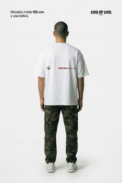 SOFS Heritage Logo Oversized Tee — White — vista 4