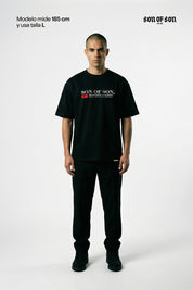 SOFS Academy Oversized Tee — Black — vista 2