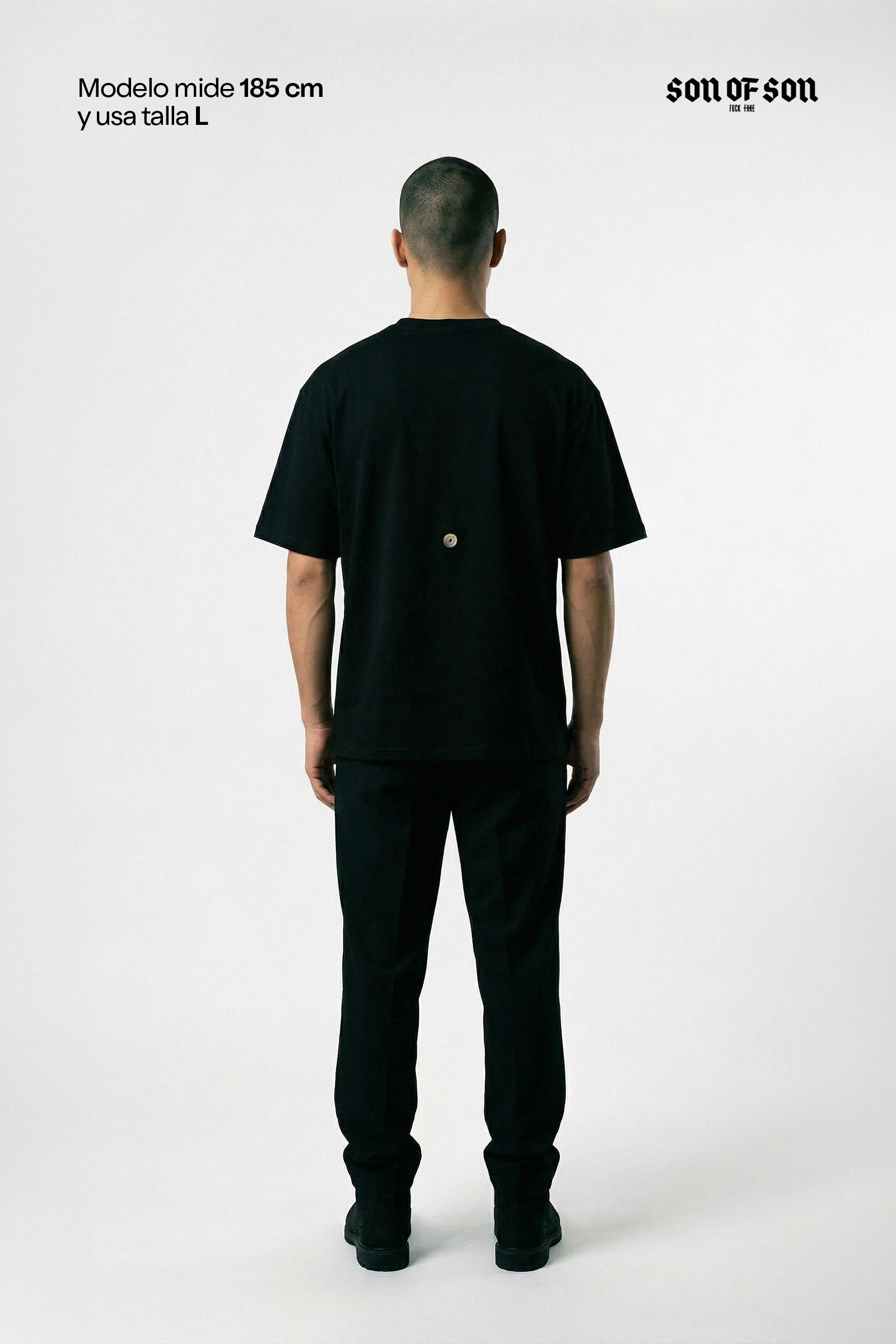 SOFS Academy Oversized Tee — Black — vista 4