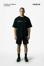 Precision Division Oversized T-Shirt — Black — vista 4