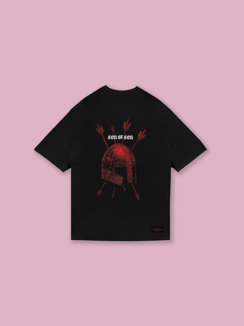 Scar Oversized T-Shirt — Black