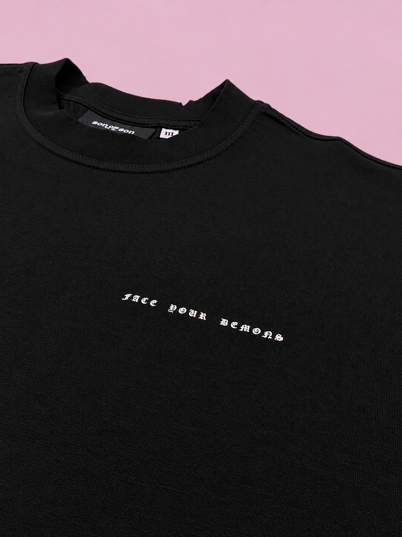 Scar Oversized T-Shirt — Black