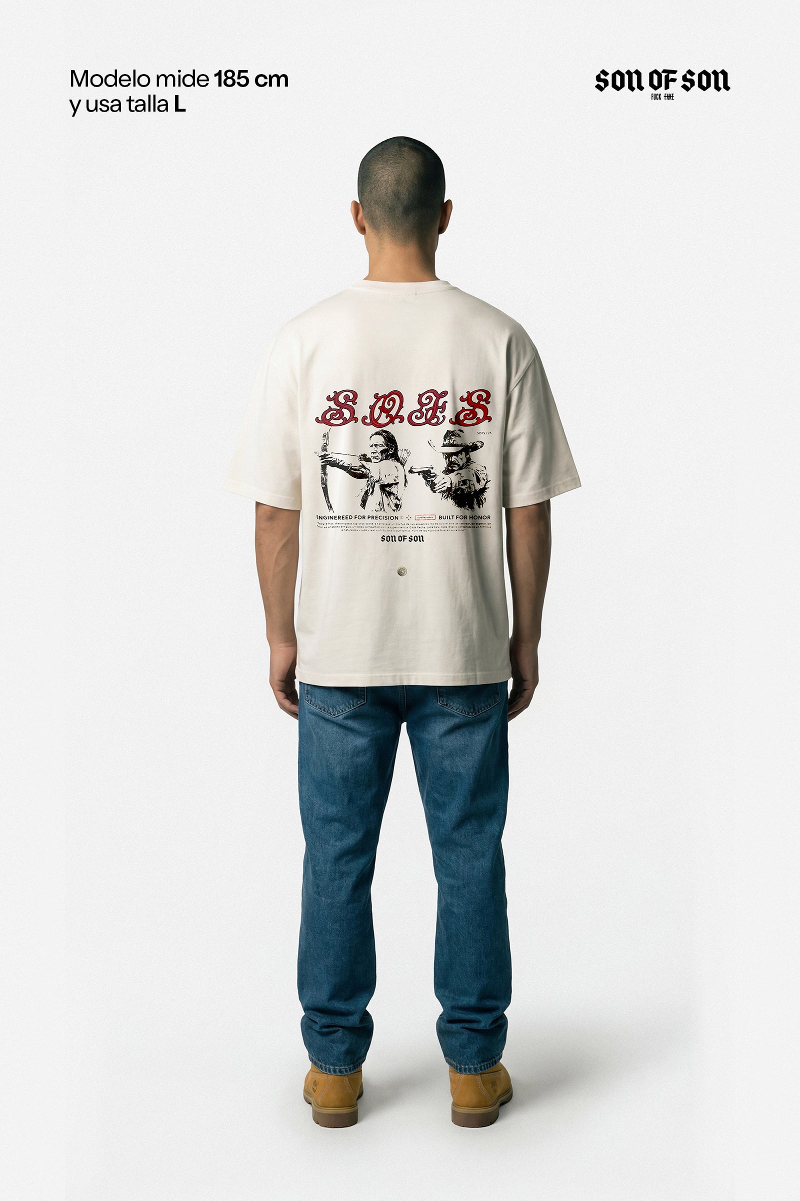 The moment before Oversized T-Shirt — Cream — vista 2