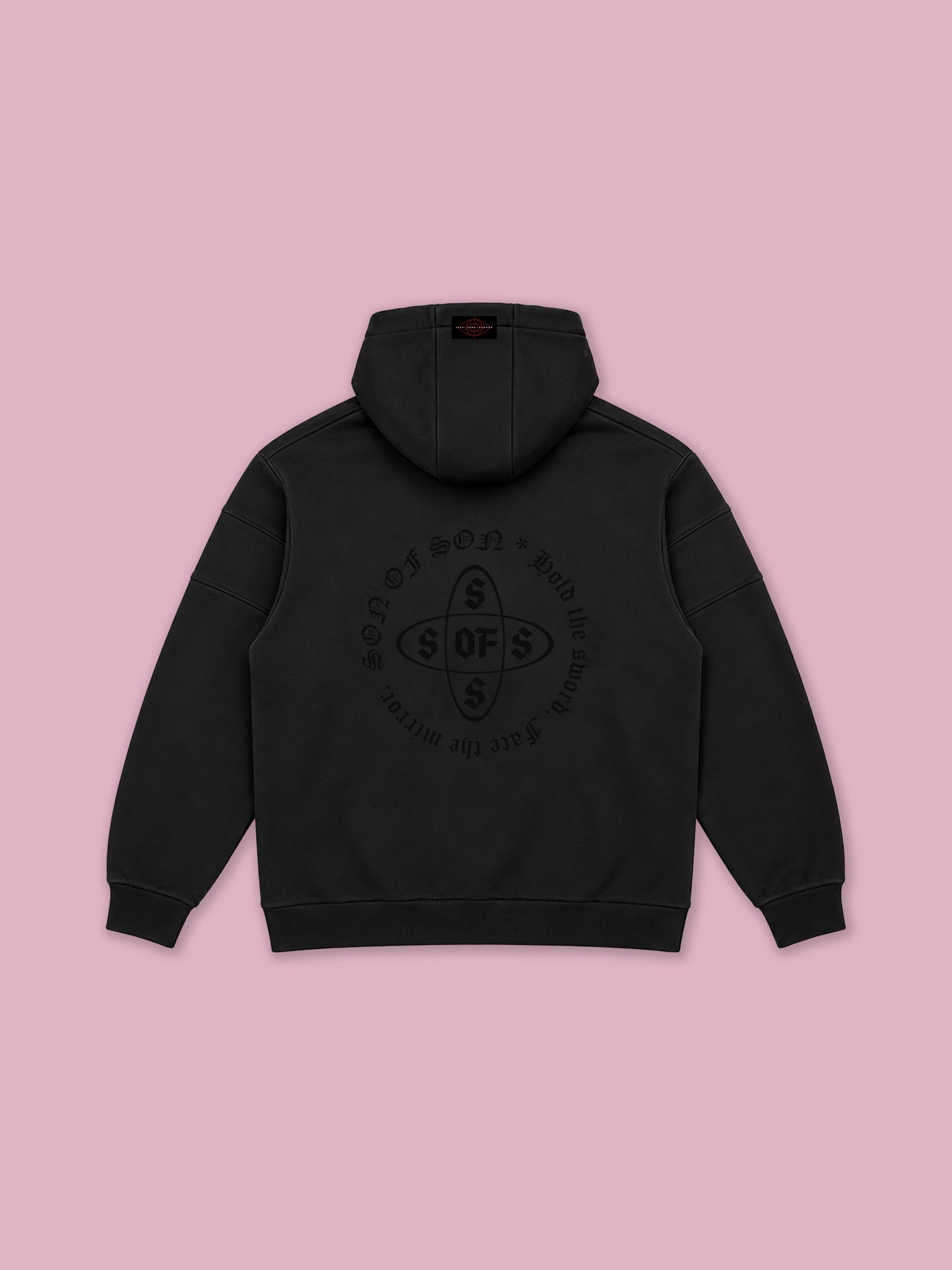 Temper Oversized Hoodie — Black