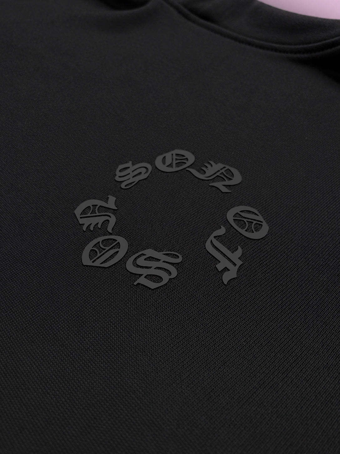 Temper Oversized Hoodie — Black