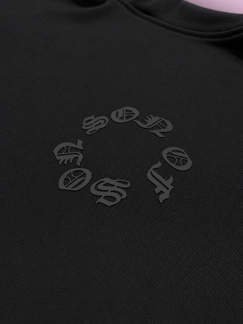 Temper Oversized Hoodie — Black