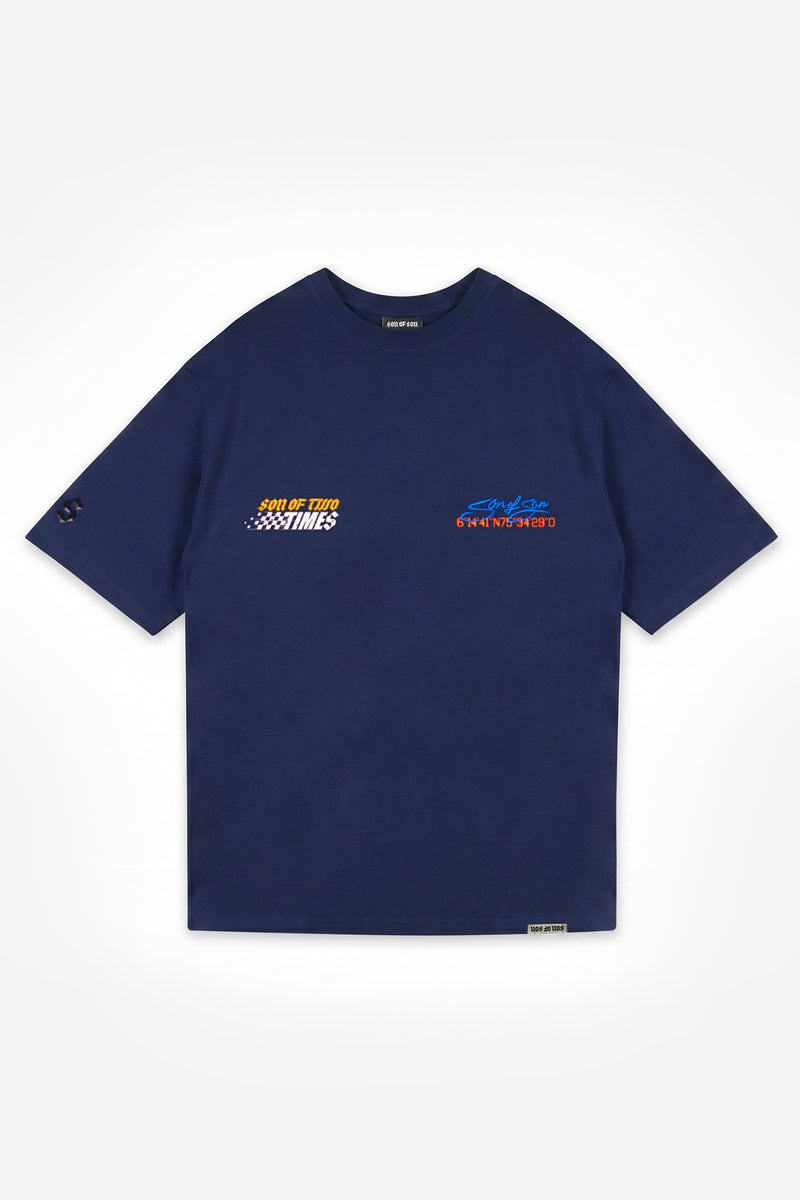 The Last Race Oversized T-Shirt — Blue