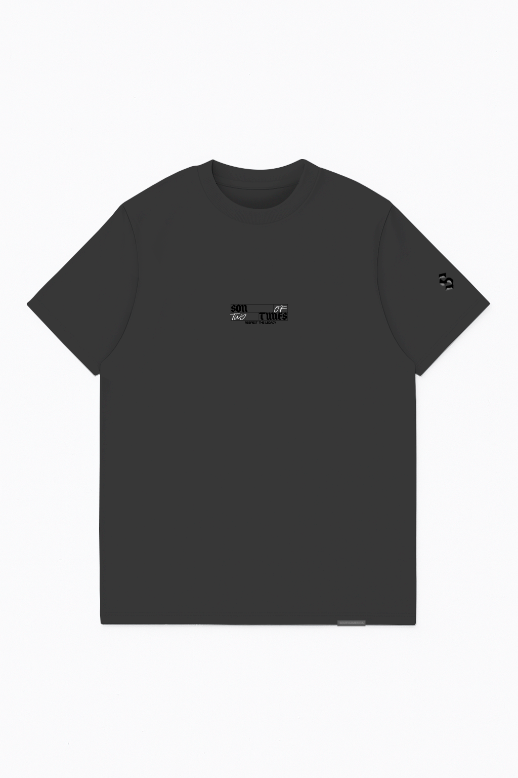 Regular fit dark grey son of two times