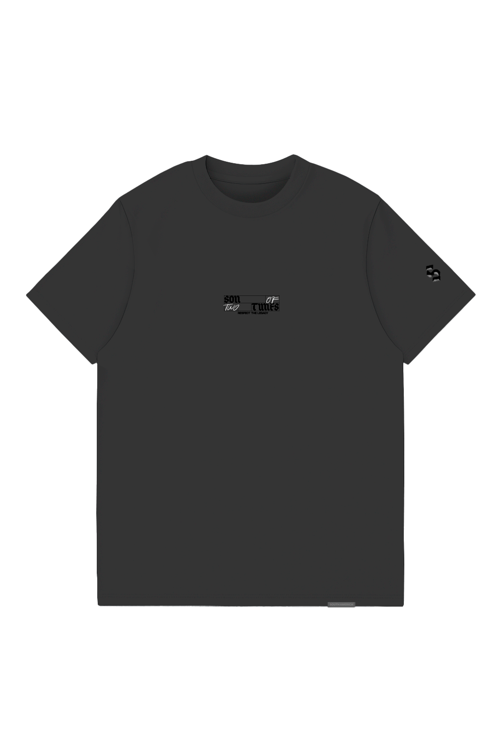 Regular fit dark grey son of two times