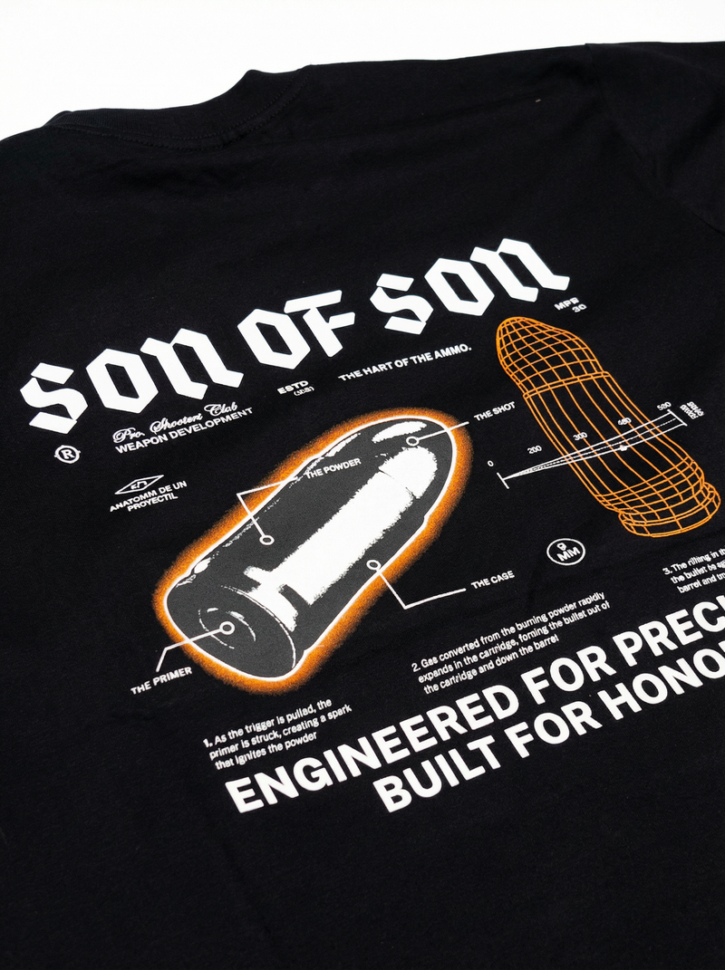 Precision Division Oversized T-Shirt — Black — vista 6