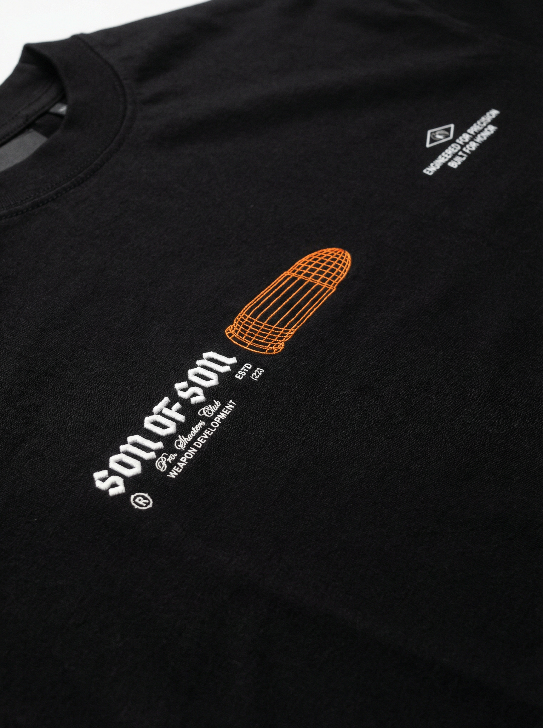 Precision Division Oversized T-Shirt — Black — vista 5