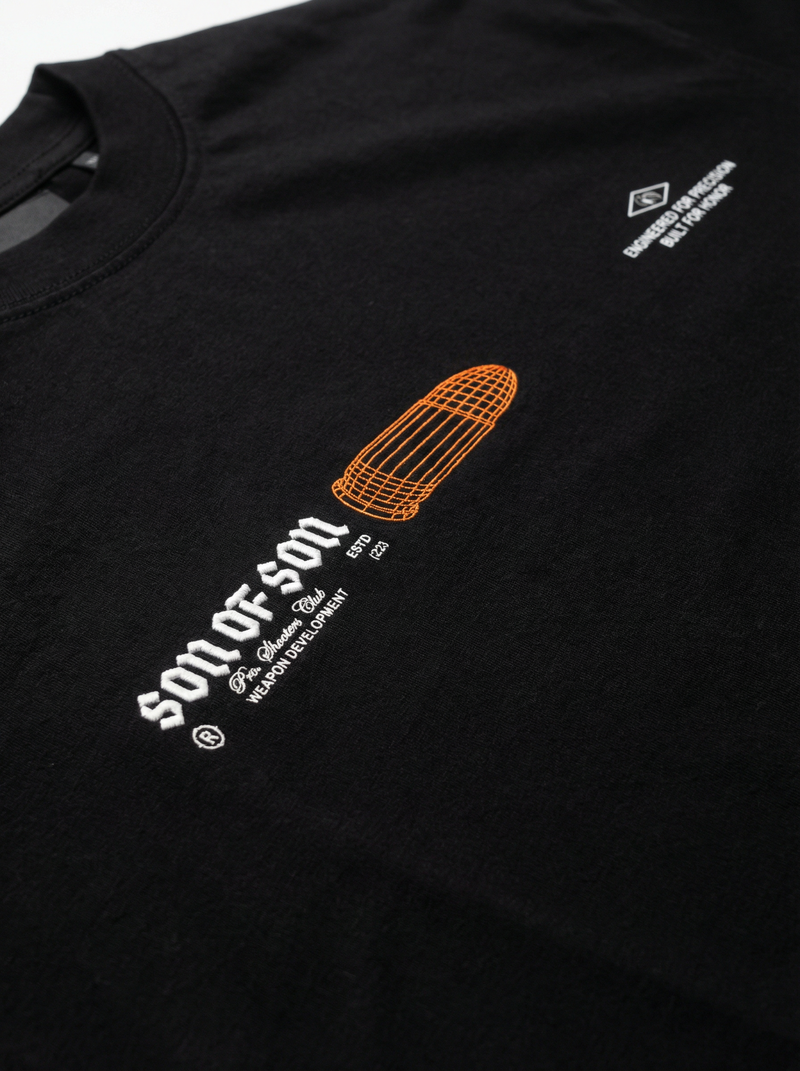Precision Division Oversized T-Shirt — Black — vista 5