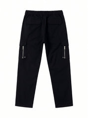 Draw String Cargo Pant — Black