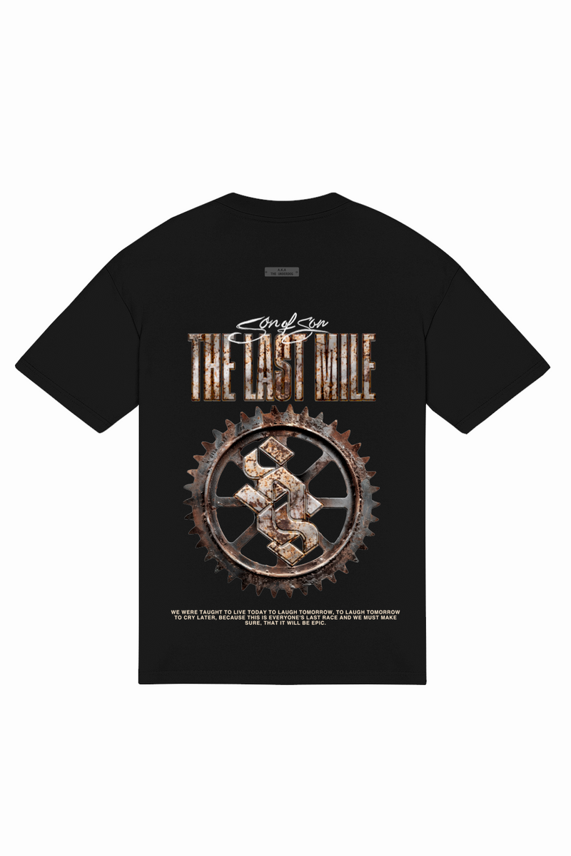 The Last Mile Oversized T-Shirt — Black