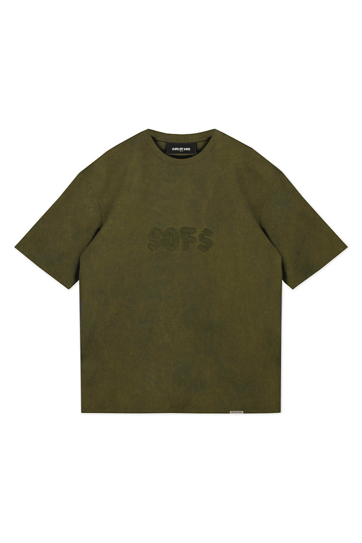 SOFS Oversized Tee — Washed Dark Green